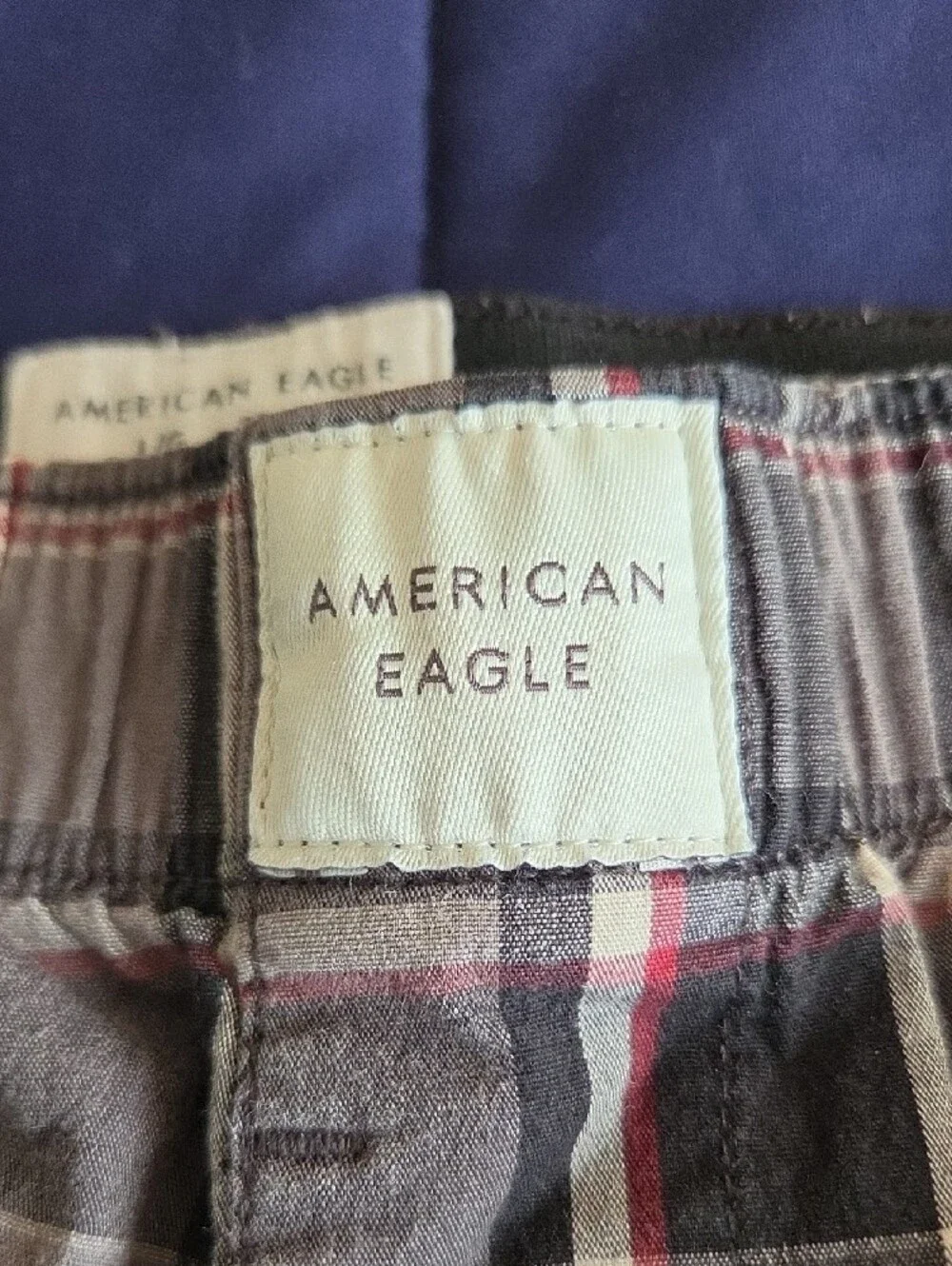 American Eagle Outfitters Plaid Boxers - Black, Gray & Red